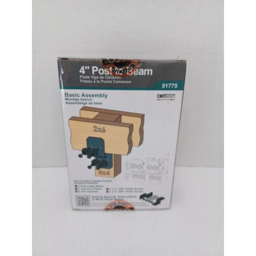 OZCO 51775 Ironwood 4-inch Post to Beam Connector, (2 per Pack)‎